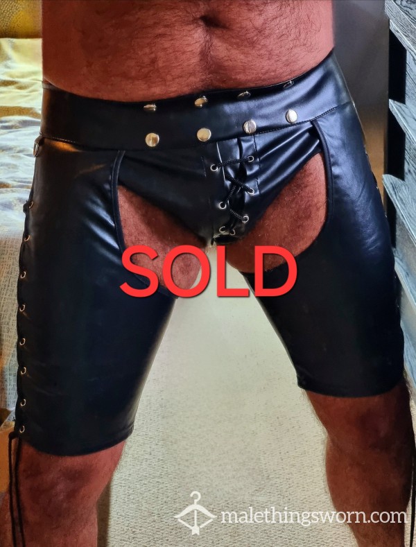 Worn A**less Chaps 😈⛓️