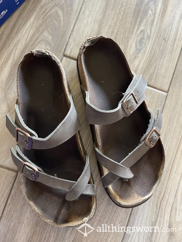 Worn Birkenstocks