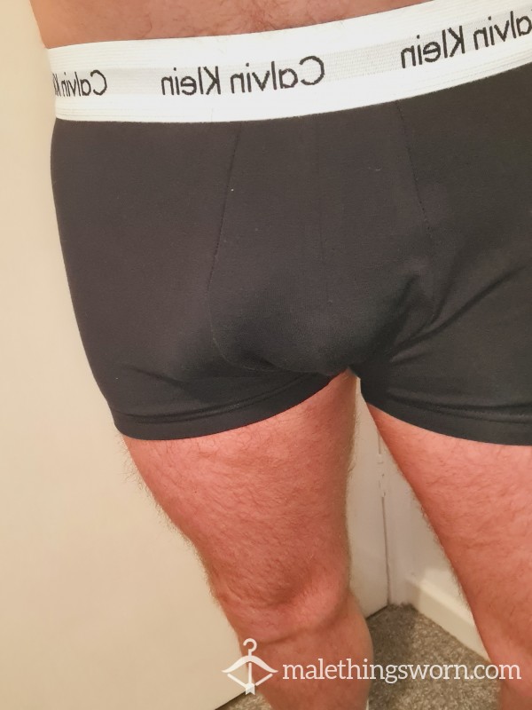 Worn Black Calvin Klein Trunks