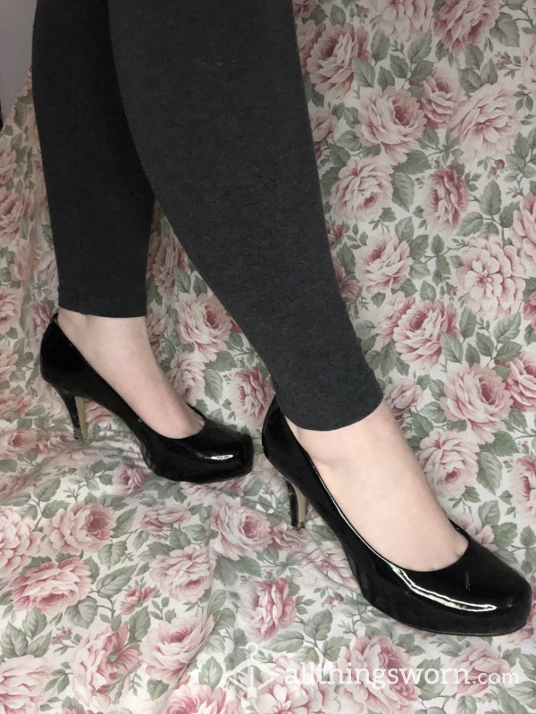 Worn Black Heels