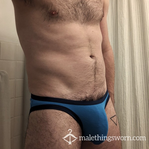 Worn Blue Aussie B*m Briefs