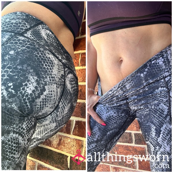 Worn Capri Leggings