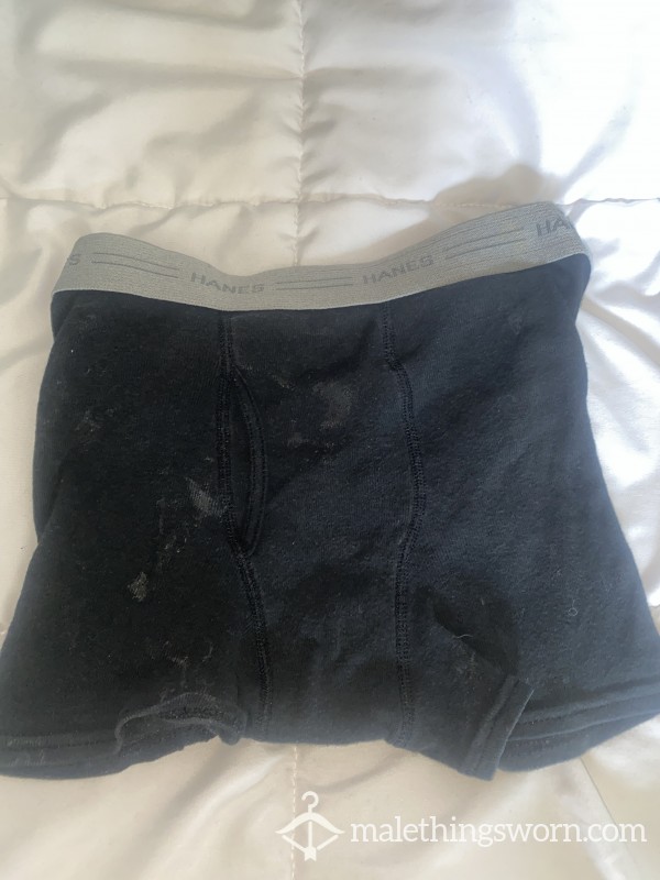 Worn C*m Stained Boxers