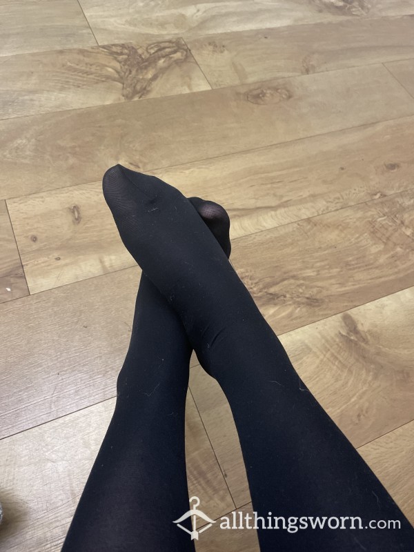 Worn Maternity Tights