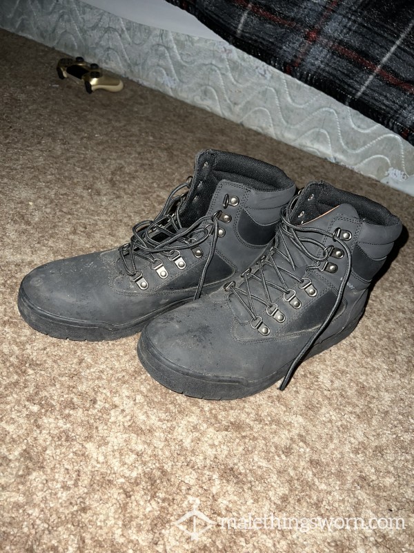 Worn Mens High Top Sneakers