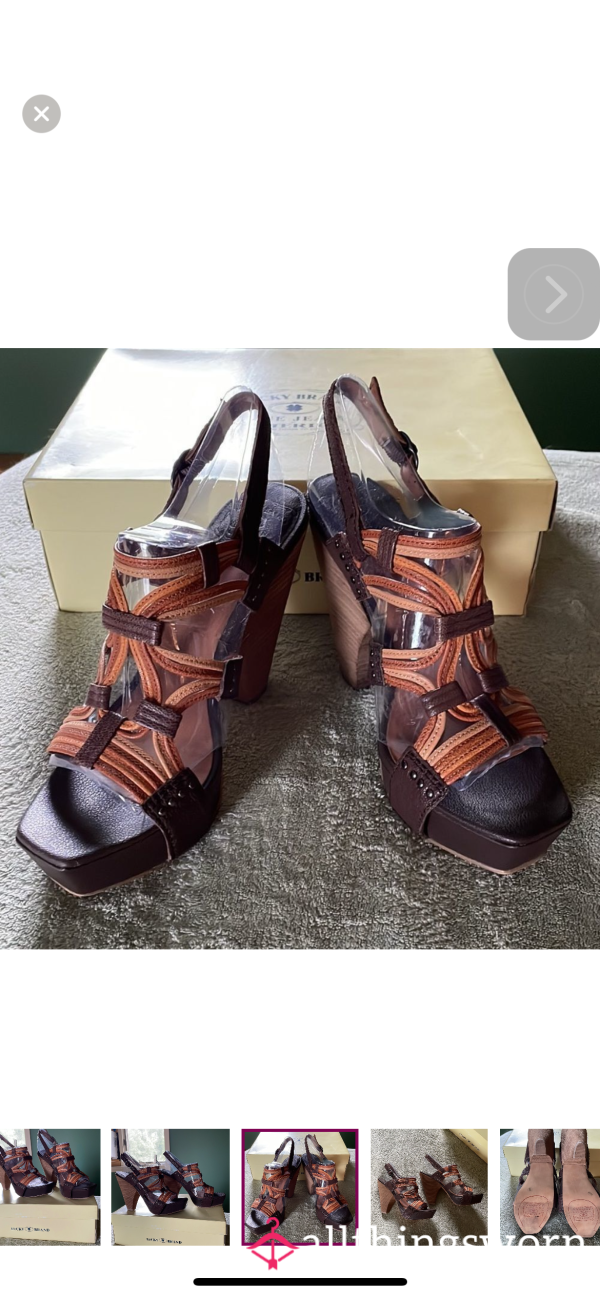 Worn Once Lucky Brand Strappy Platform Sandals