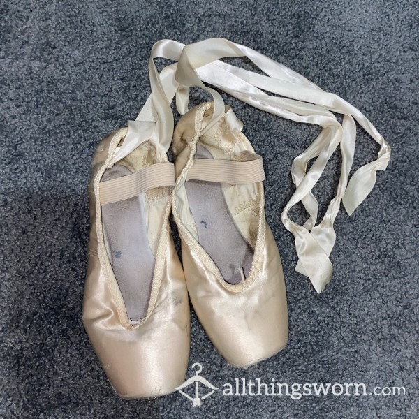 Worn Out Dead Pointe Ballet Shoes