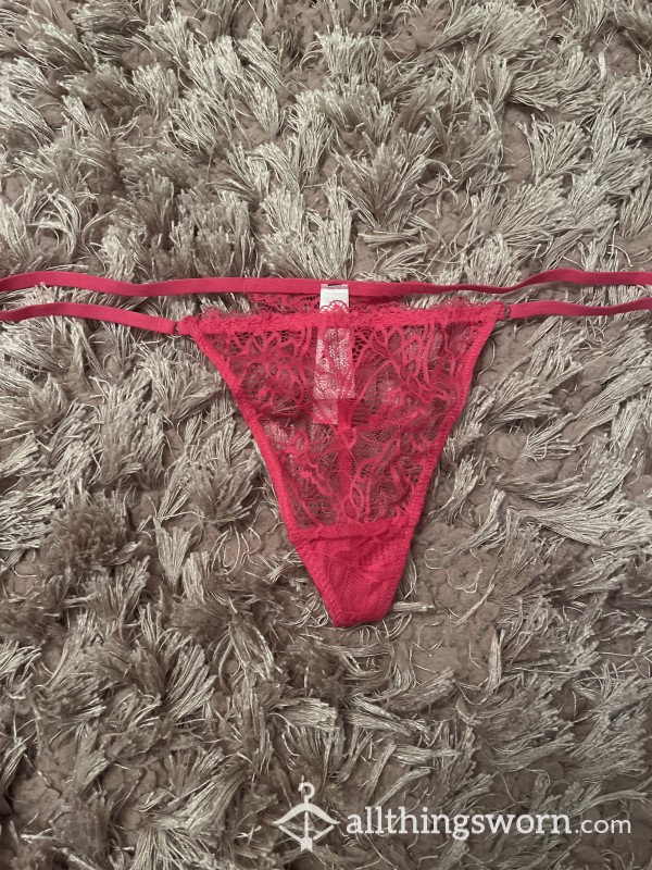 Worn Pink Thong