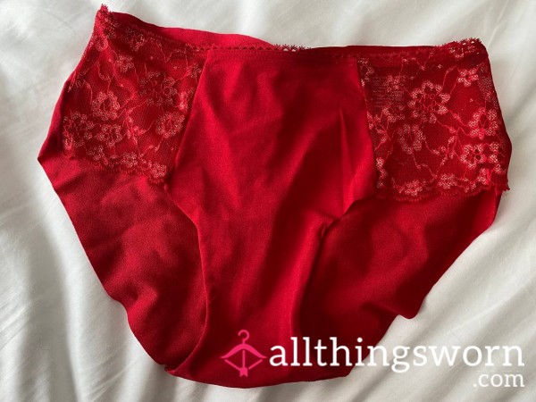 ❤️Worn Red VS Panties❤️ Size Medium