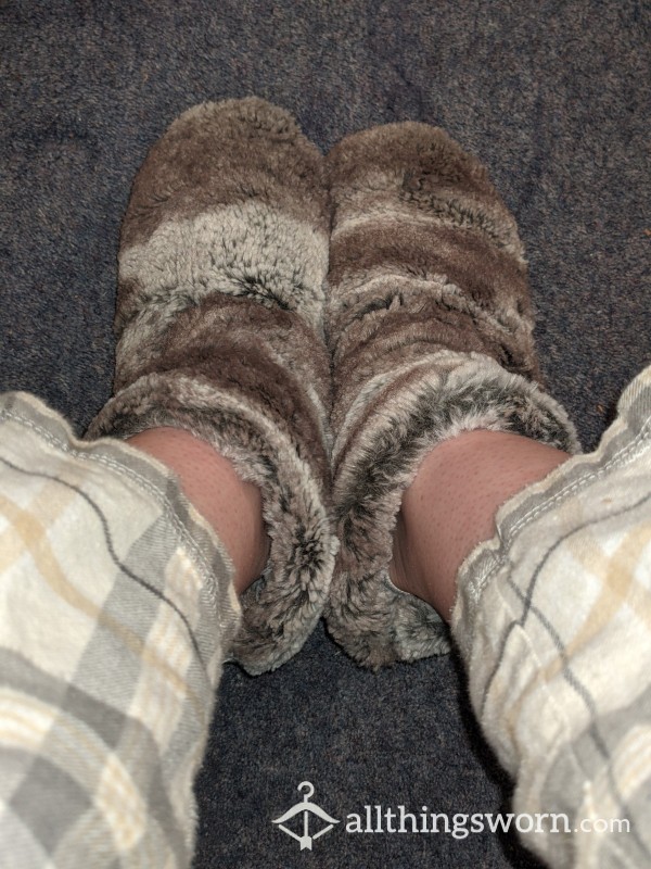 Worn Soft Slipper Boots