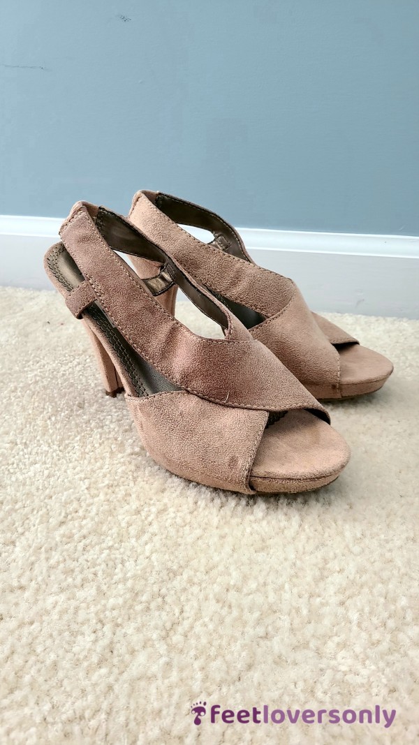 Worn Suede Heels