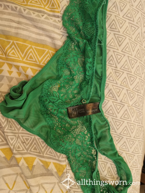 Worn Thong Green