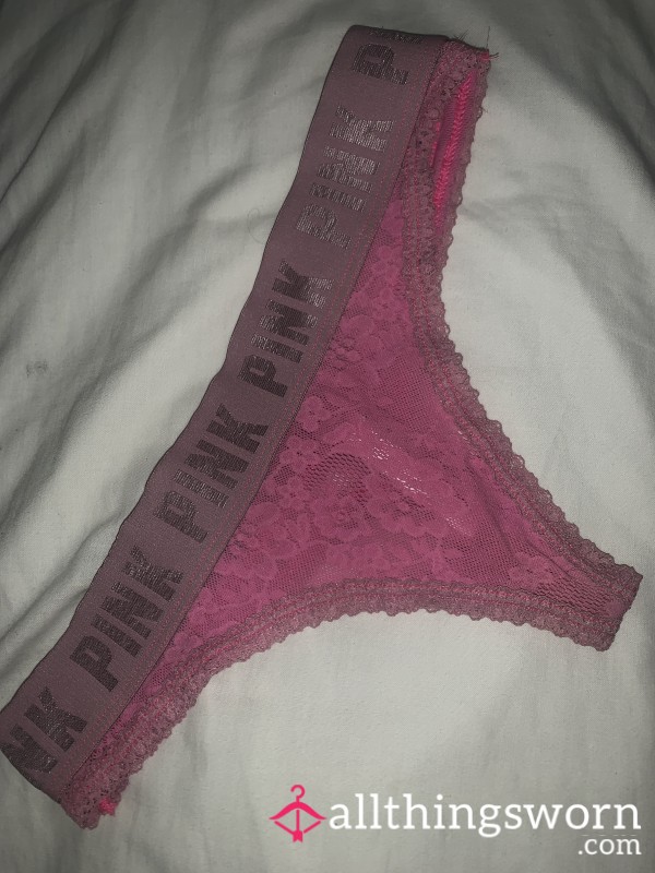 Worn Thongs From Pink