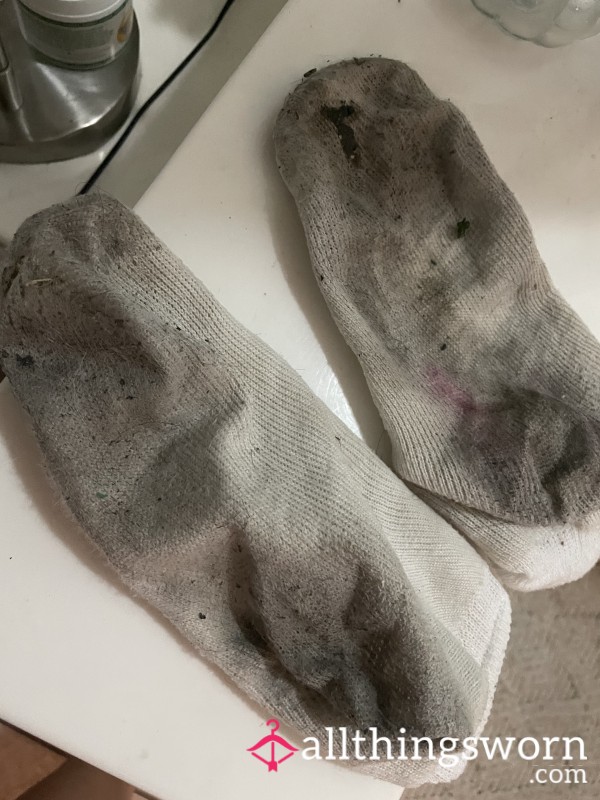 Worn Two Weeks Hiking Well Worn Socks