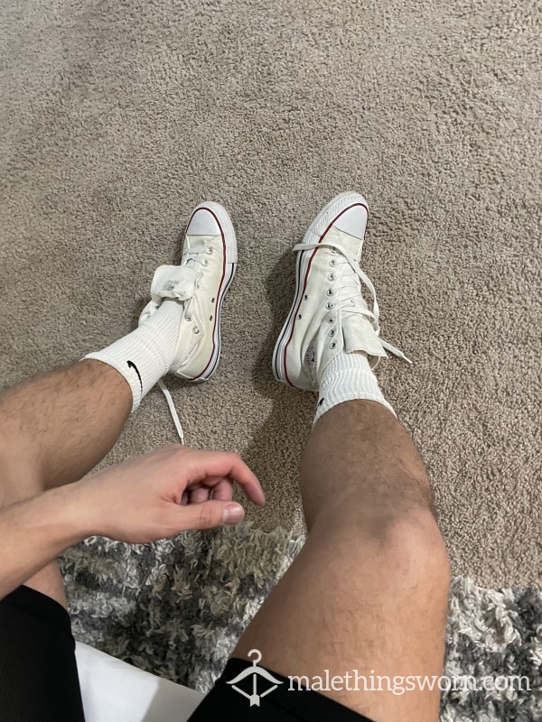 Worn White Converse