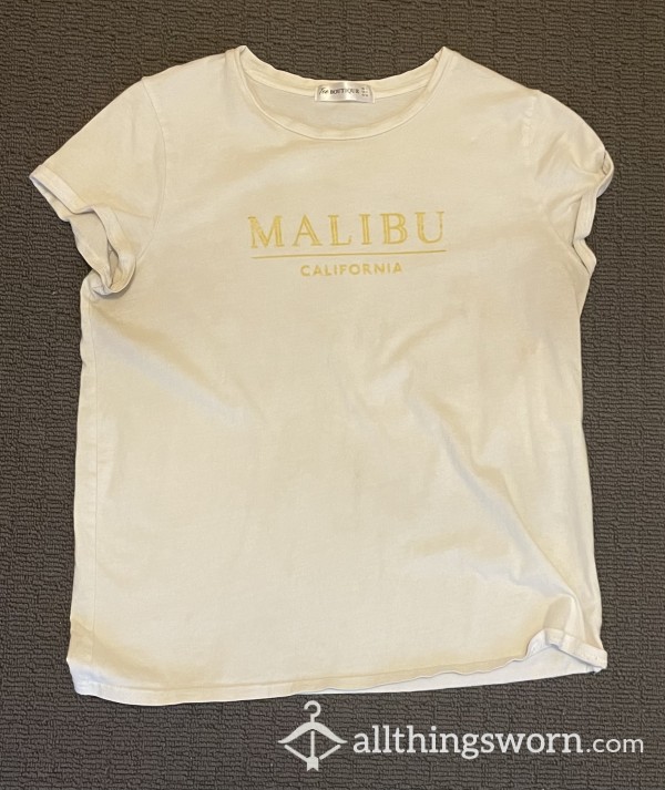 Worn White Malibu California Top