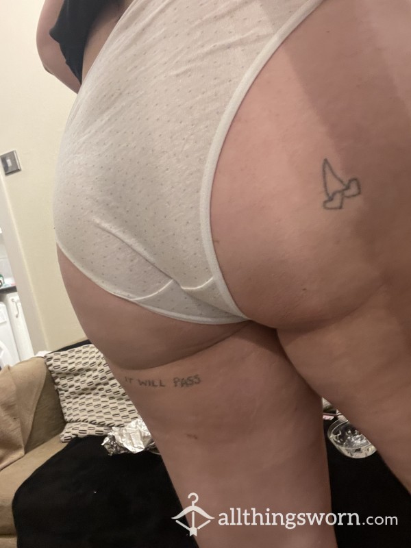 Worn White Panties