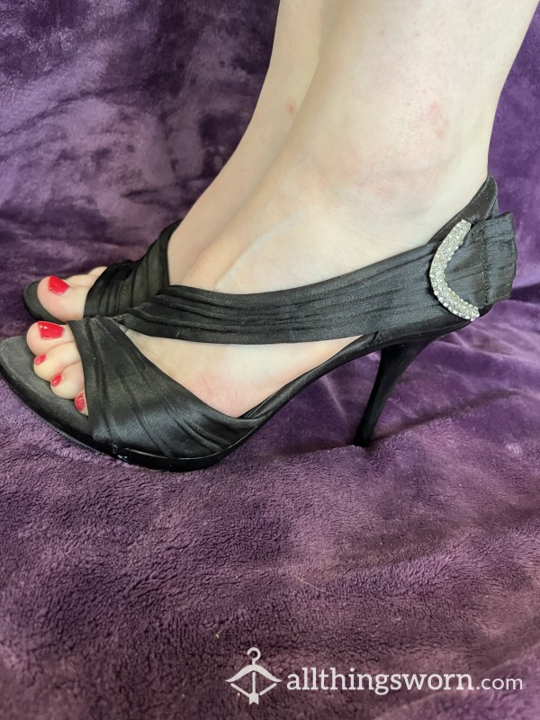 Worn Women’s High Heels