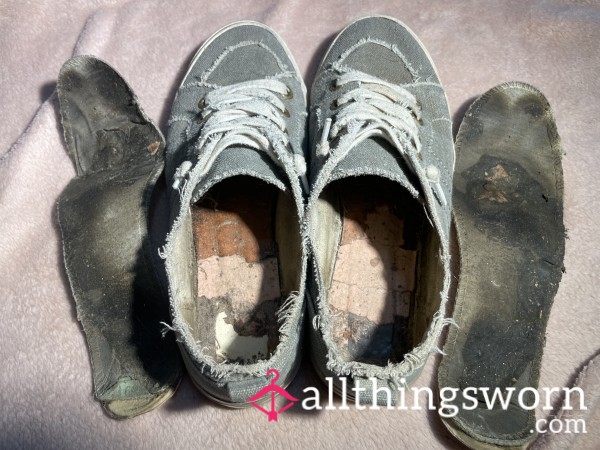 Wrecked Shoes- Stiff Insoles - Sweat Caked