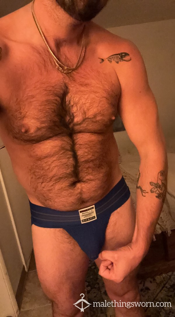 ***SOLD*** XL Blue Jockstrap