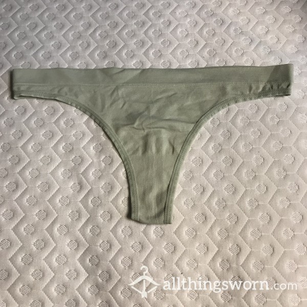 XL/XXL Green Nylon And Spandex Thong [BBW]