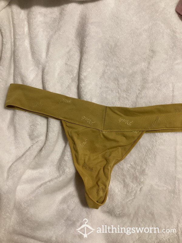 Yellow 'pink' Thong