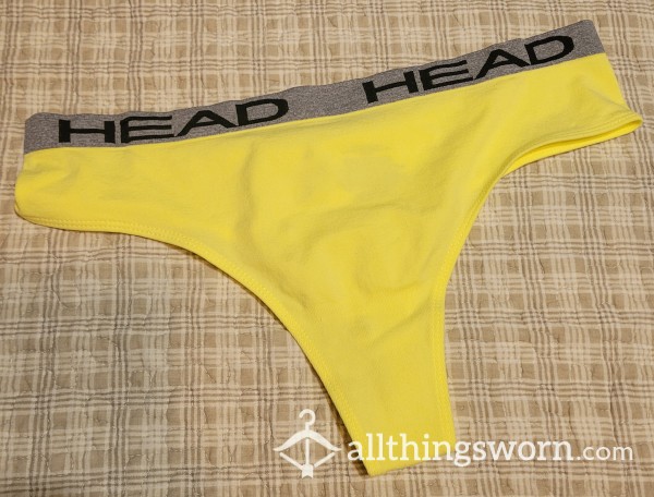 Worn Yellow Thong