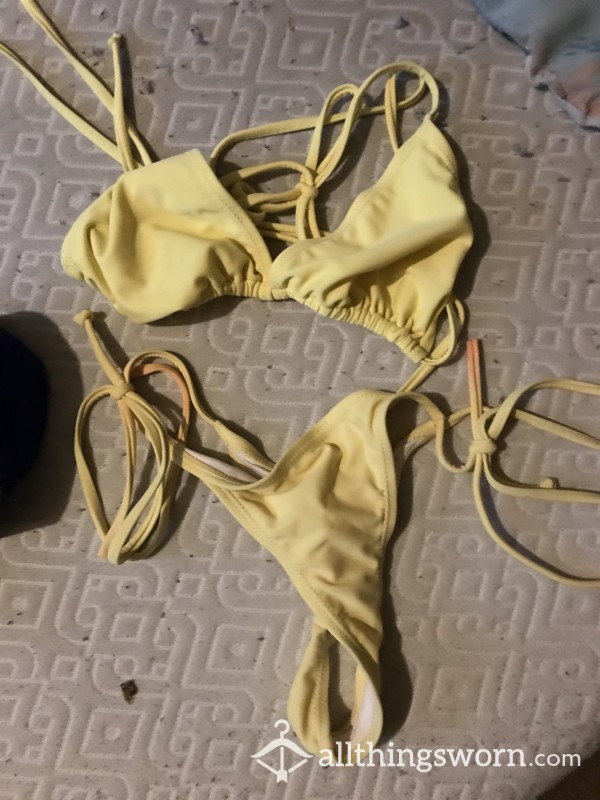 Yellow Thong Bikini