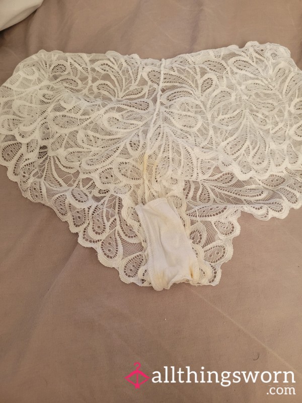 Yesterday's White Lace Knickers