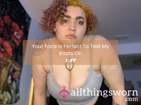 Your Face Is Perfect To Test My Boots On (Femdom, Boots, Kicking) - 029