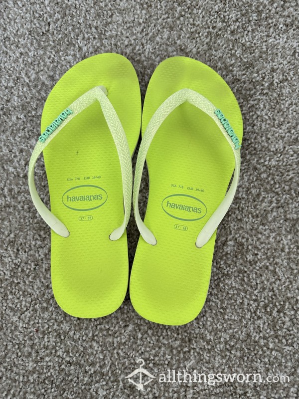 Smelly Toe Prints On Flip Flops