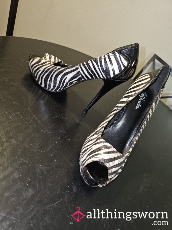 Zebra High Heels